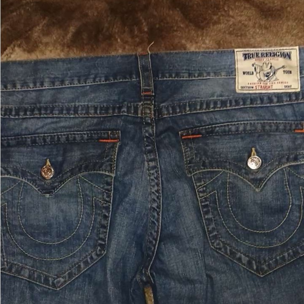 Men True  Religion Blue Denim Jeans size 40